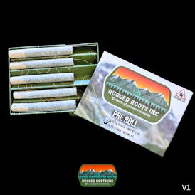 Rugged Roots | Black Cherry Gelato 1g Pre Roll 5 Pack 5g