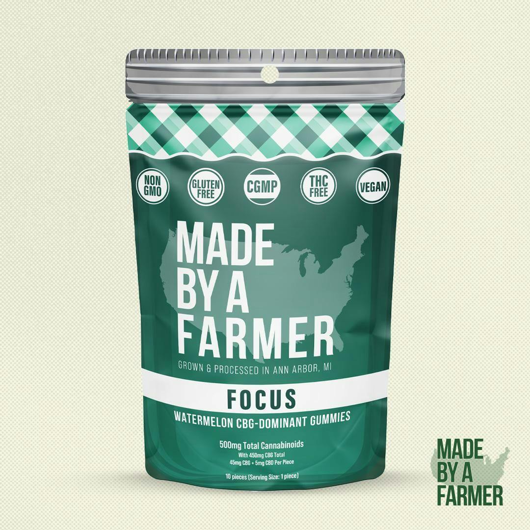 MBAF | Focus 500mg CBG Gummy | Watermelon by Made By A Farmer