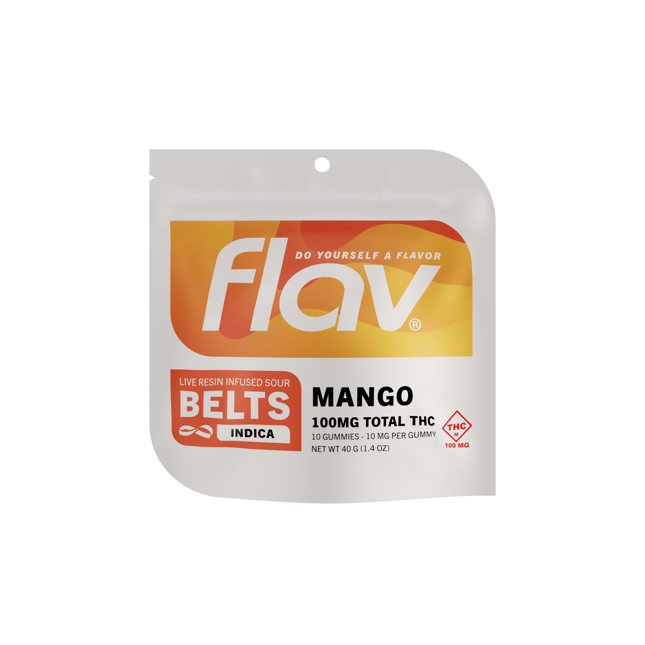 Mango Belts - Standard Dose 100mg | 10 pack | 10mg by Flav