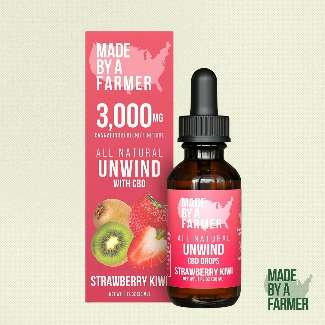 Unwind Strawberry Kiwi CBD Tincture 3,000mg at Stay Lifted