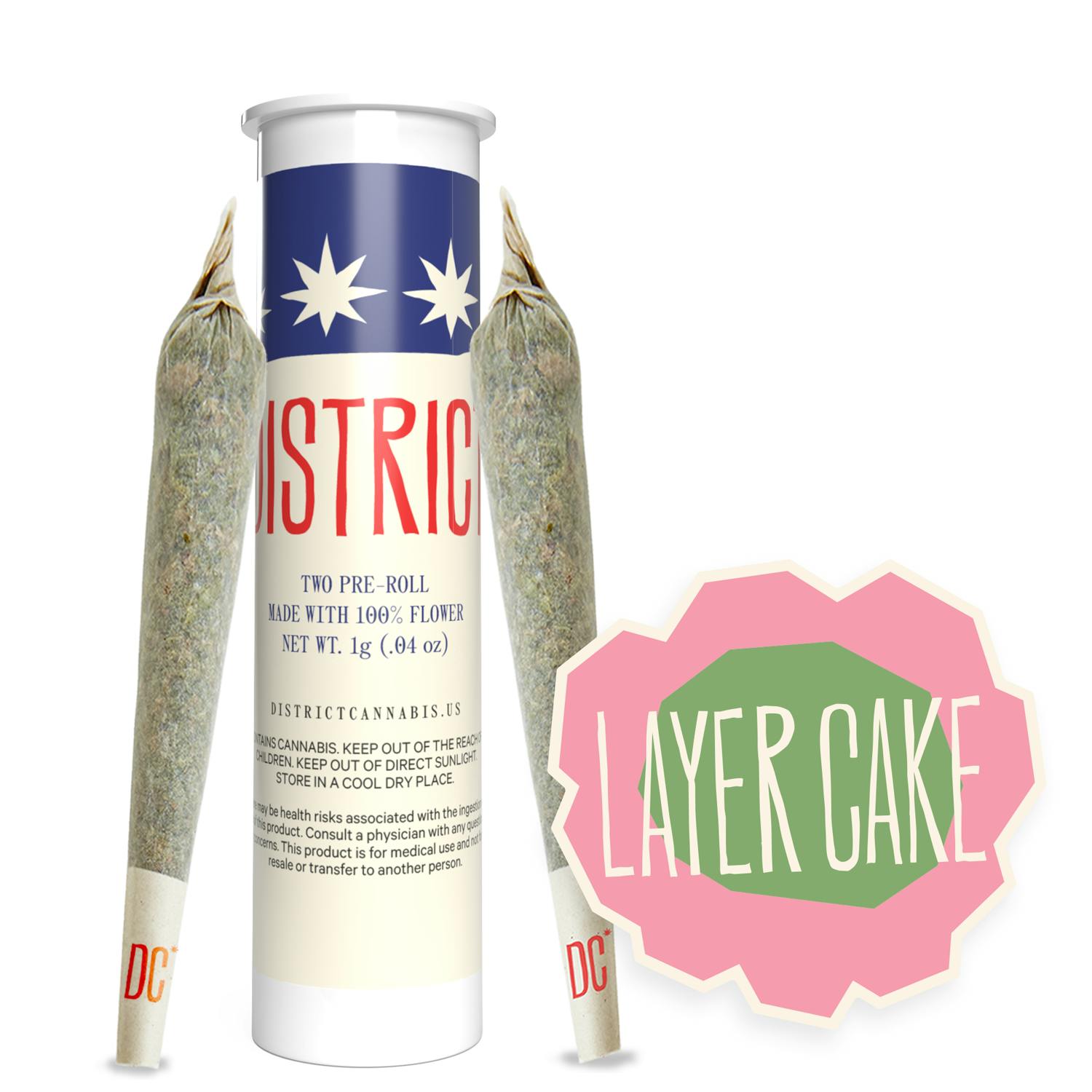 Layer Cake Pre-Roll Pack 2ct
