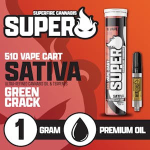 Superfire Cannabis - Superfire | Green Crack | 1G Cartridge