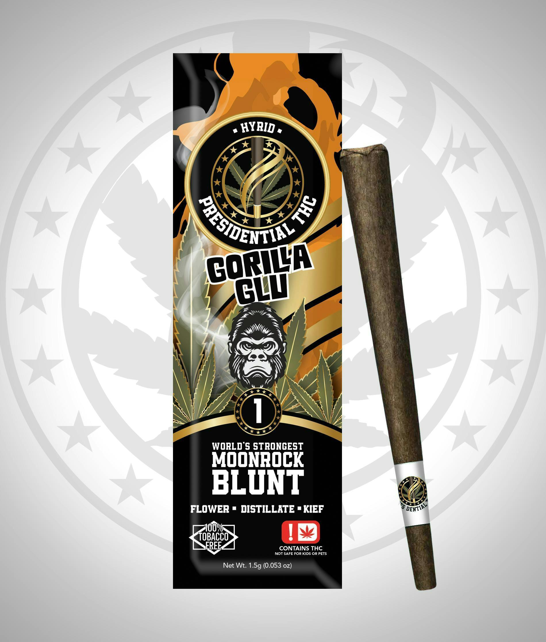Gorilla Glu | Moon Rock Infused Blunt | 1.5g
