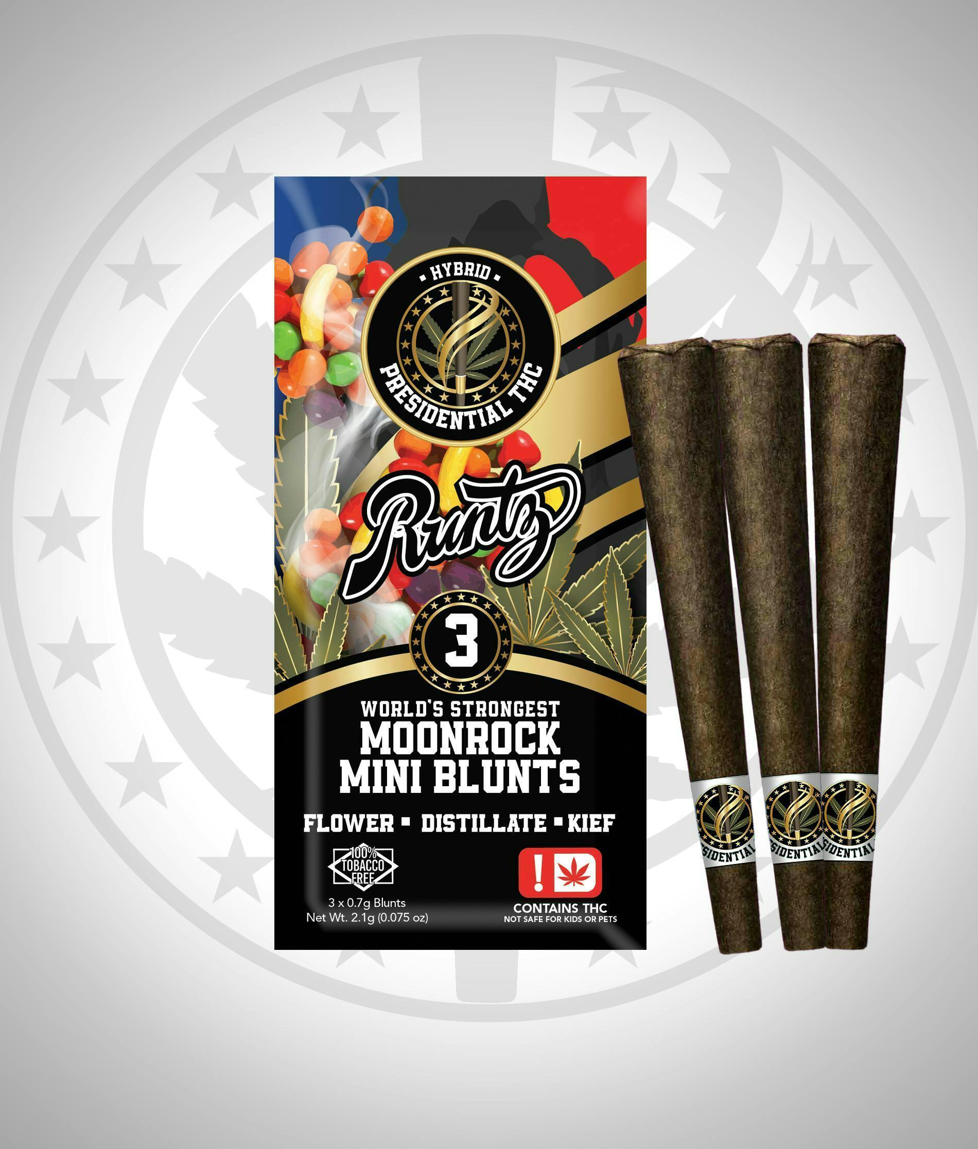 Runtz | Moon Rock Blunts Infused Minis | 0.7g each | 3pk