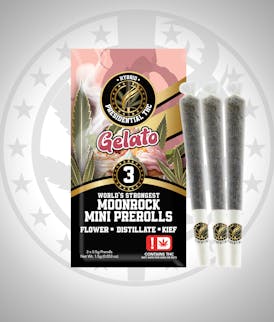 Presidential THC Pee-Wee Moon Rock Mini Prerolls - Gelato (1.5g)