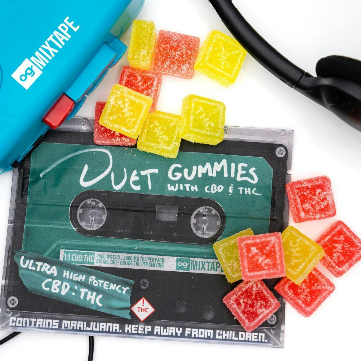 Duet Gummies with CBD & THC (1:1 - 2000mg) by og Mixtape