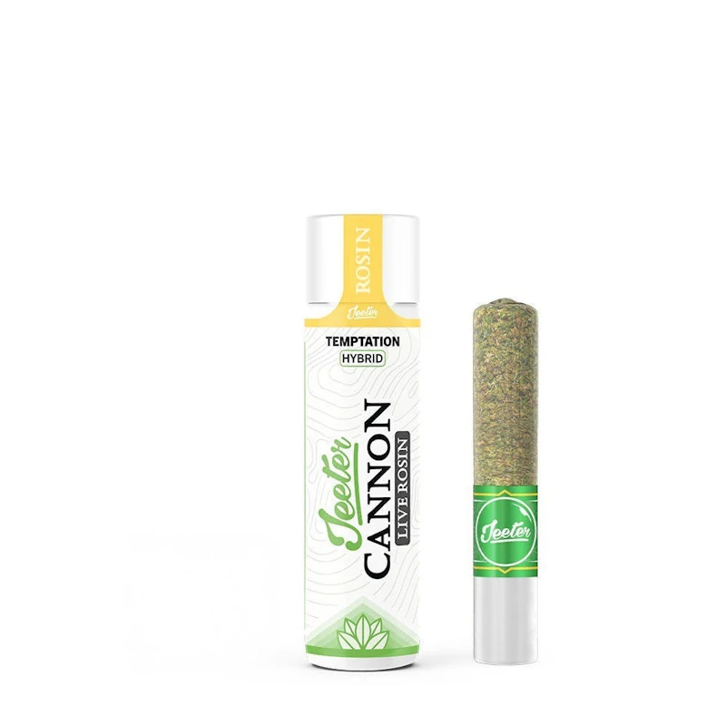Jeeter Temptation · Live Rosin Cannon · Infused Joint · 1.3g, Infused Pre-Rolls