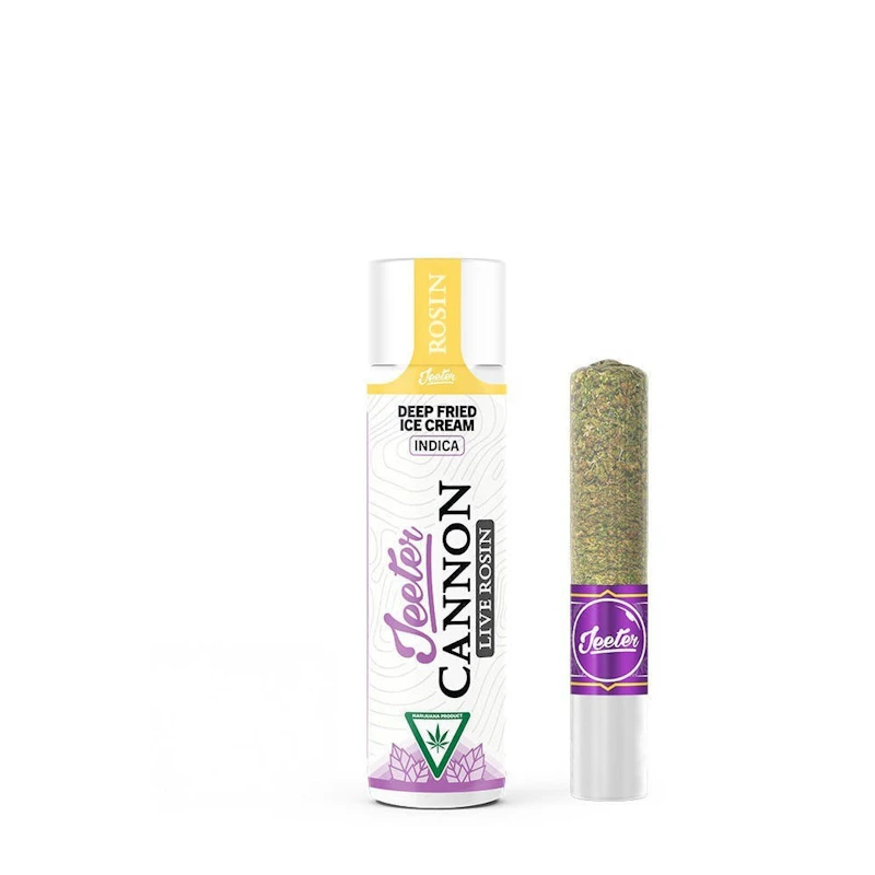 Jeeter Deep Fried Ice Cream · Live Rosin Cannon · Infused Joint · 1.3g, Infused Pre-Rolls