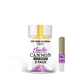 Jeeter Cannon Live Rosin - 3 Pack - Deep Fried Ice Cream