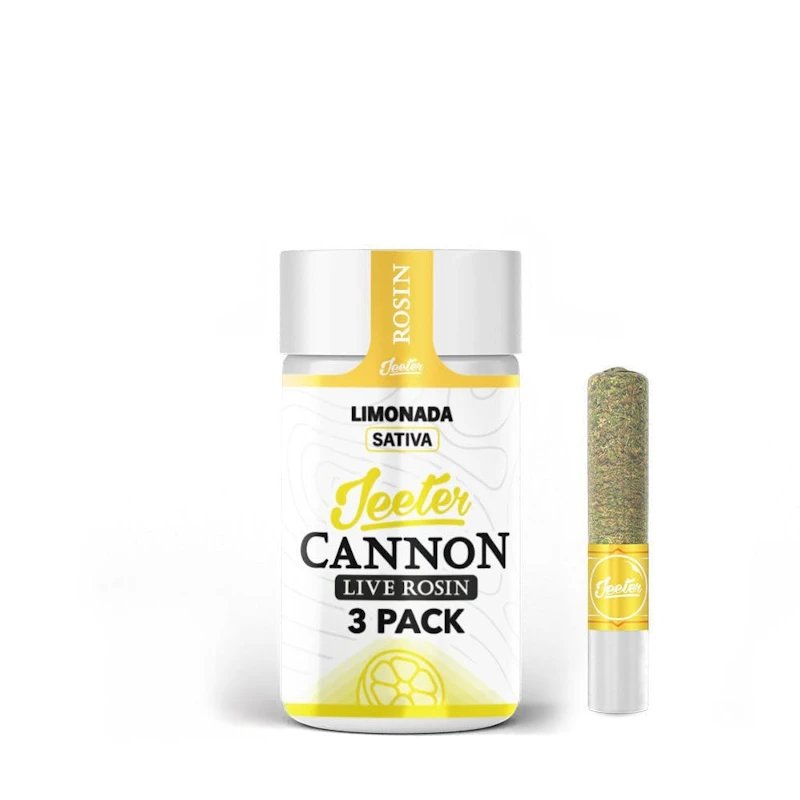 Jeeter Limonada · Live Rosin Cannons · Infused Minis · 0.5g each · 3pk, Infused Pre-Rolls