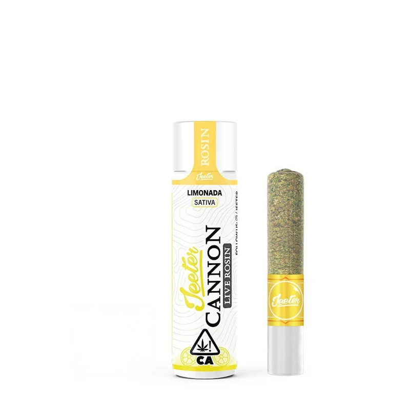 Jeeter Limonada · Live Rosin Cannon · Infused Joint · 1.3g, Infused Pre-Rolls