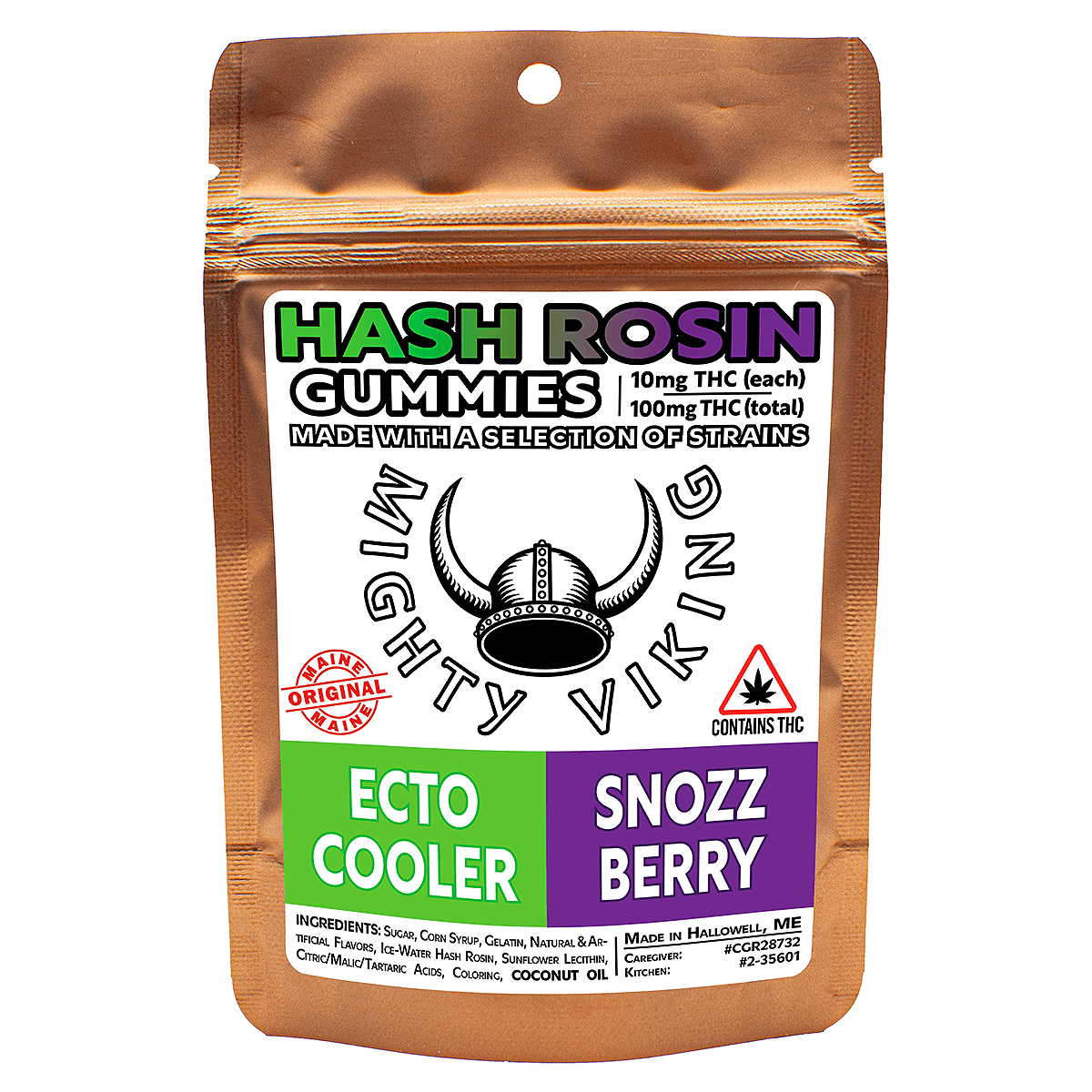 Mighty Viking 10mg HASH ROSIN Gummies - Ecto & Snozzberry by Mighty Viking