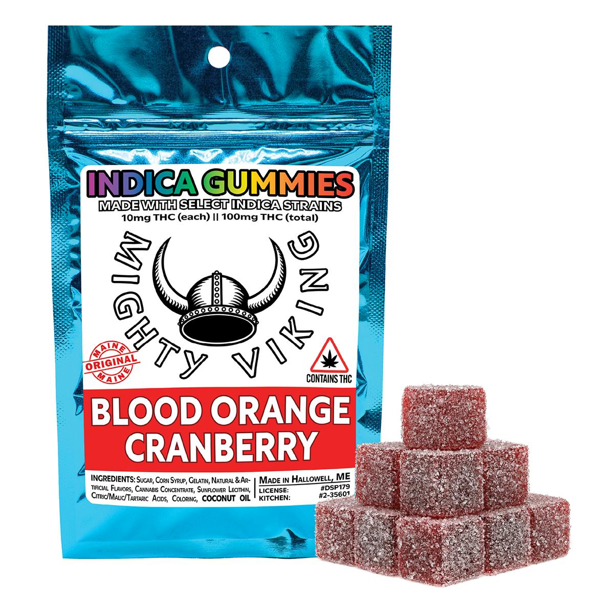 Mighty Viking 10mg INDICA Gummies - Blood Orange Cranberry by Mighty Viking