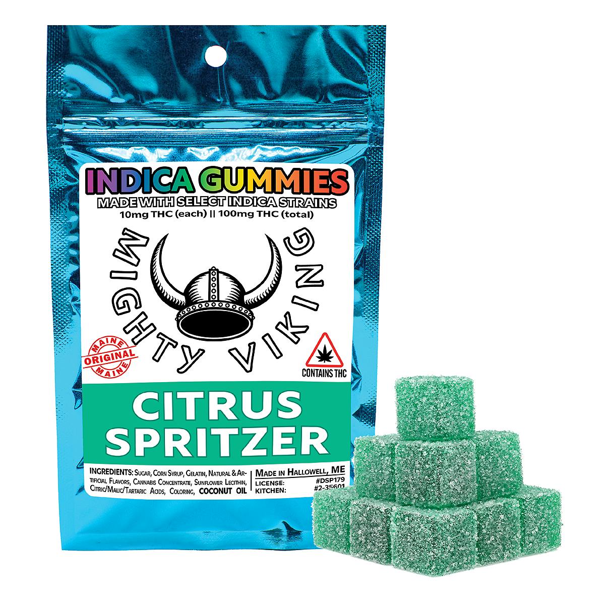 Mighty Viking 10mg INDICA Gummies - Citrus Spritzer by Mighty Viking