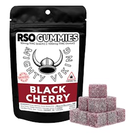 Mighty Viking 10mg RSO Gummies - Black Cherry