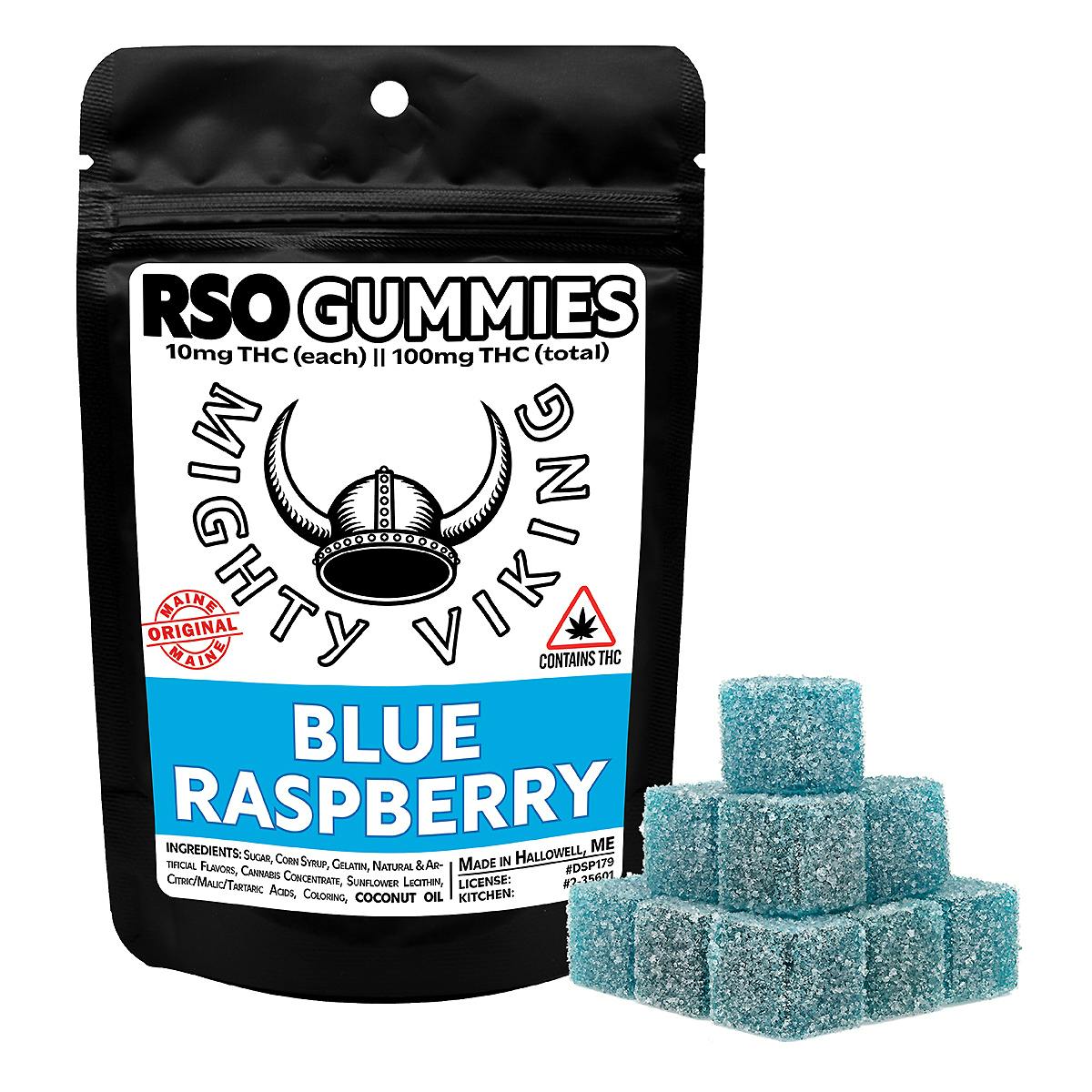Mighty Viking 10mg RSO Gummies - Blue Raspberry
