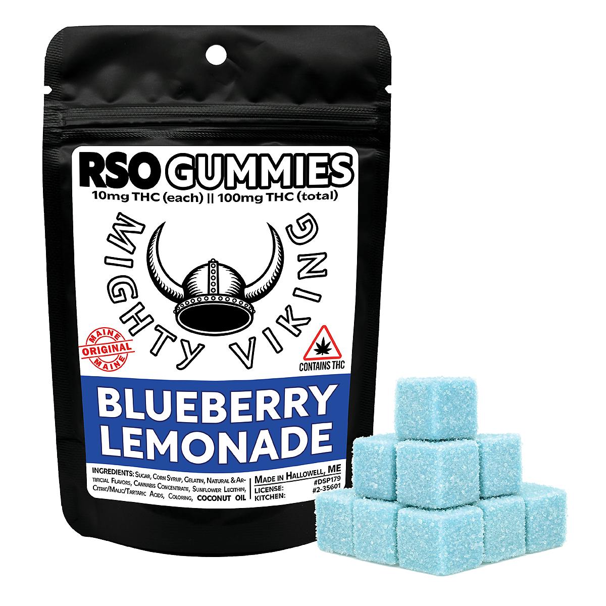 Mighty Viking 10mg RSO Gummies - Blueberry Lemonade - Mighty Viking