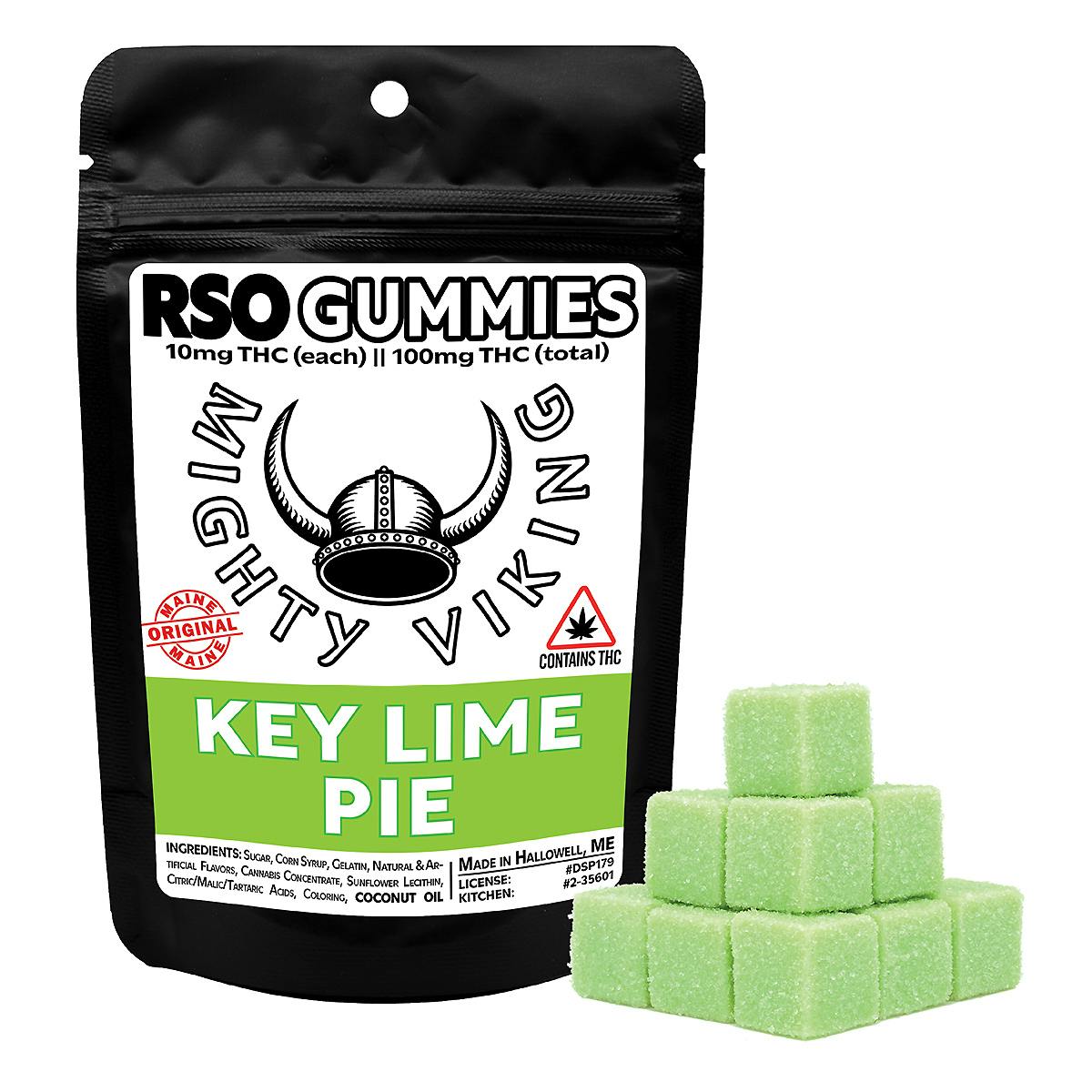 Mighty Viking 10mg RSO Gummies - Key Lime Pie
