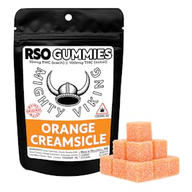 Mighty Viking 10mg RSO Gummies - Orange Creamsicle