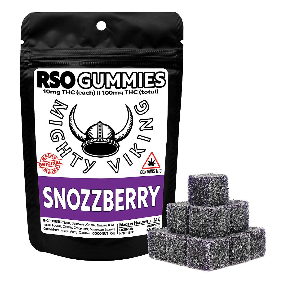 Mighty Viking 10mg RSO Gummies - Snozzberry by Mighty Viking