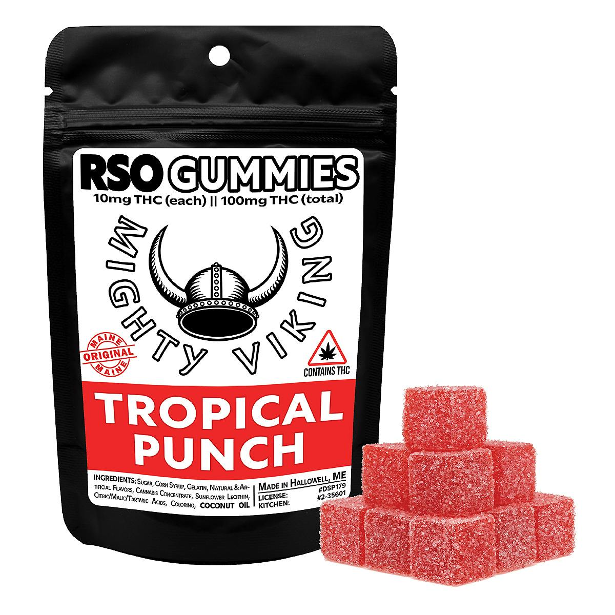 Mighty Viking 10mg RSO Gummies - Tropical Punch