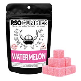 Mighty Viking 10mg RSO Gummies - Watermelon