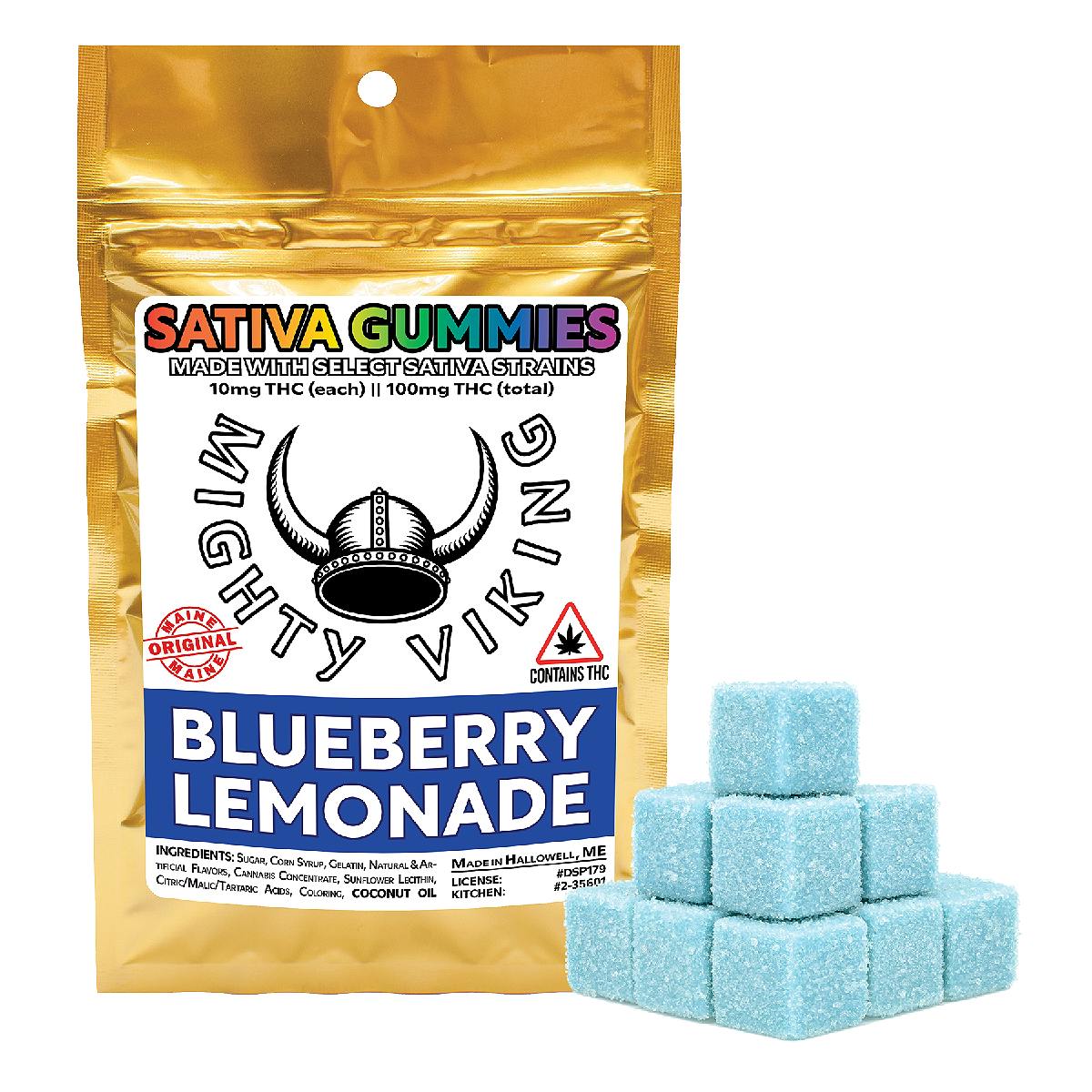 Mighty Viking 10mg SATIVA Gummies - Blueberry Lemonade by Mighty Viking