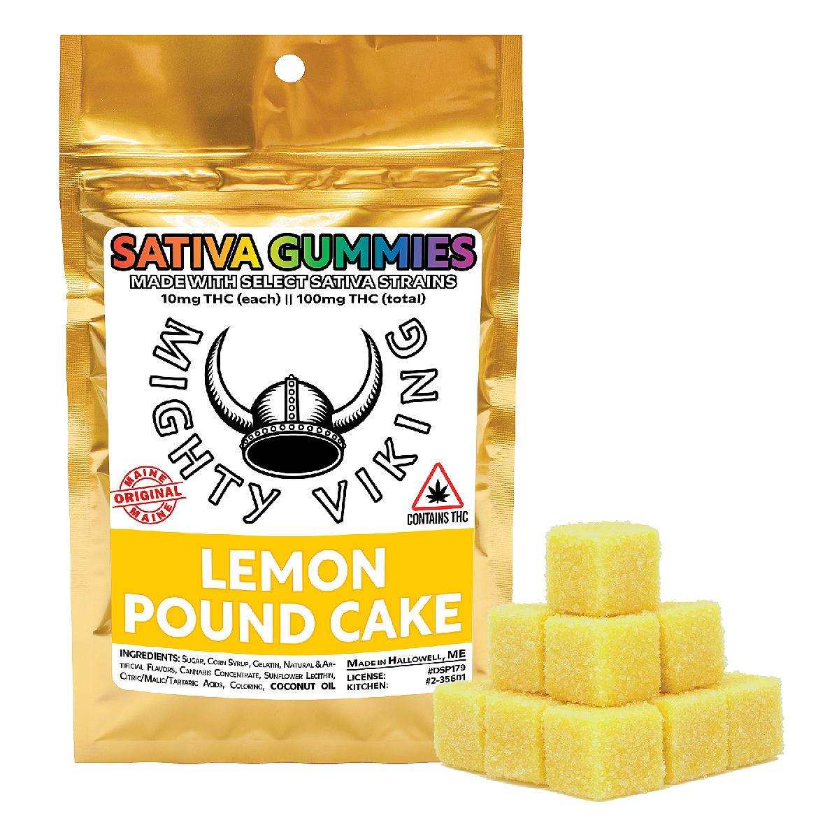 Mighty Viking 10mg SATIVA Gummies - Lemon Pound Cake by Mighty Viking