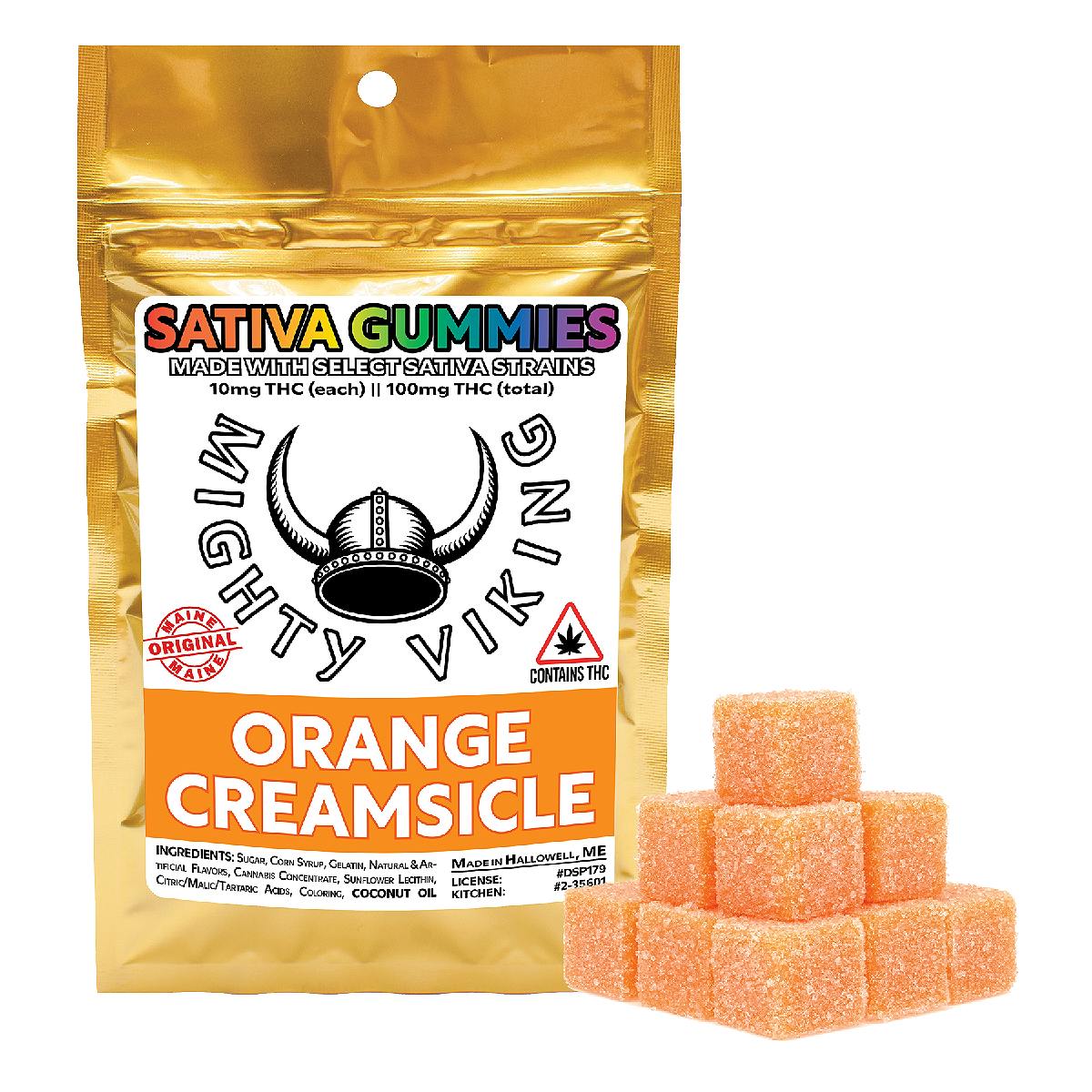 Mighty Viking 10mg SATIVA Gummies - Orange Creamsicle by Mighty Viking