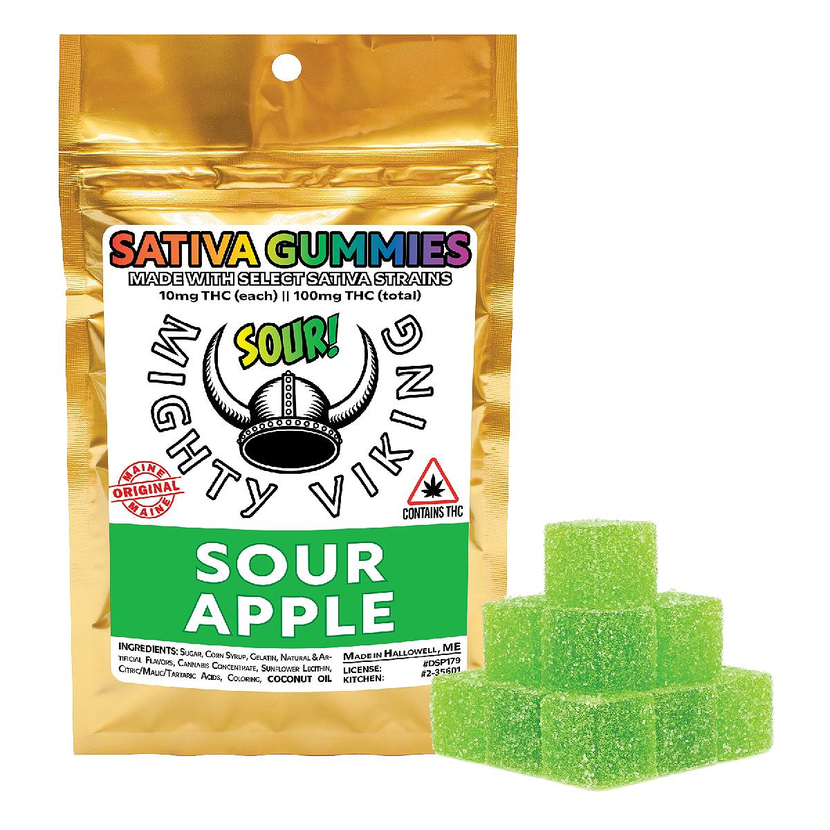 Mighty Viking 10mg SATIVA Gummies - Sour Apple by Mighty Viking