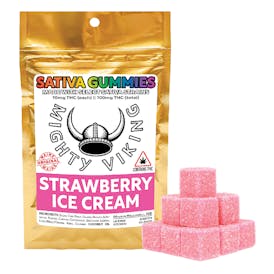 Mighty Viking 10mg SATIVA Gummies - Strawberry Ice Cream