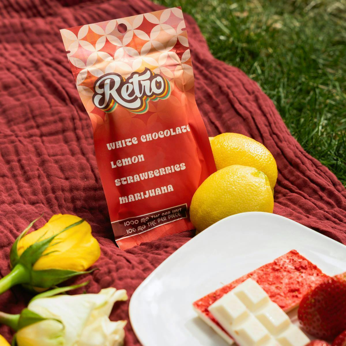 Retro | Chocolates | Lemon & Strawberry | 1000mg THC by Retro