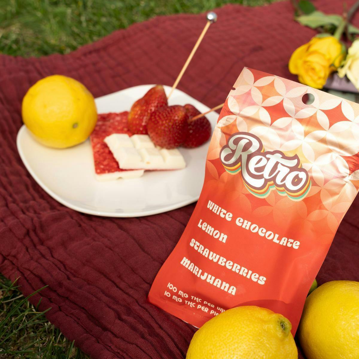 Retro | Chocolates | Lemon & Strawberry | 100mg THC by Retro