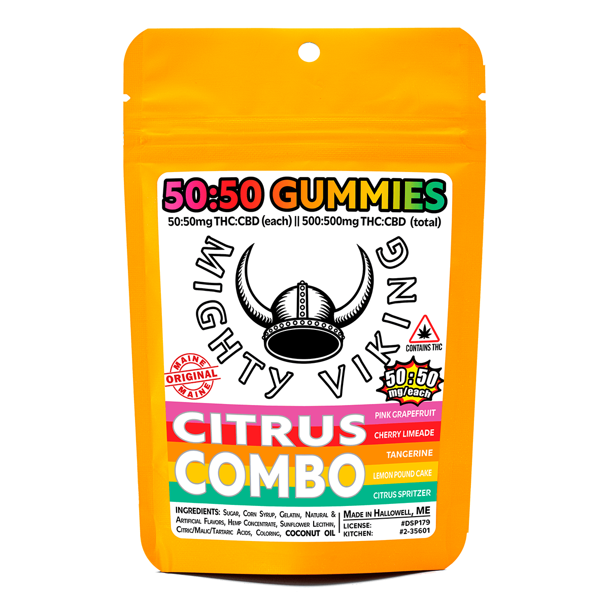 Mighty Viking 50:50 THC:CBD Gummies - Citrus Combo by Mighty Viking