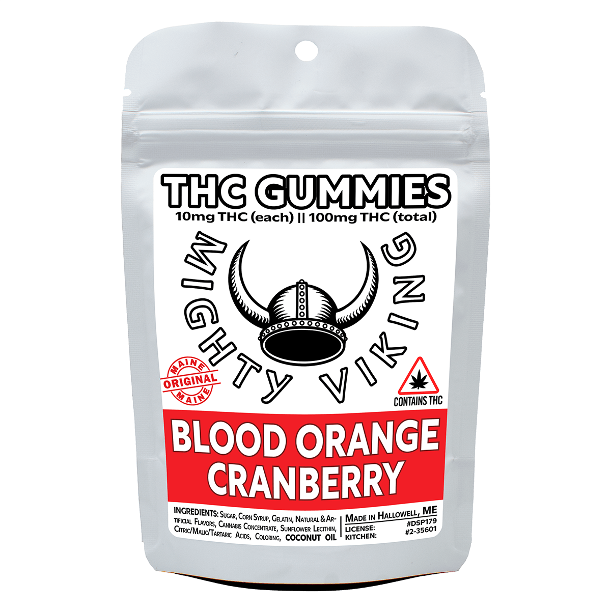 Mighty Viking 10mg THC Gummies - Blood Orange Cranberry by Mighty Viking