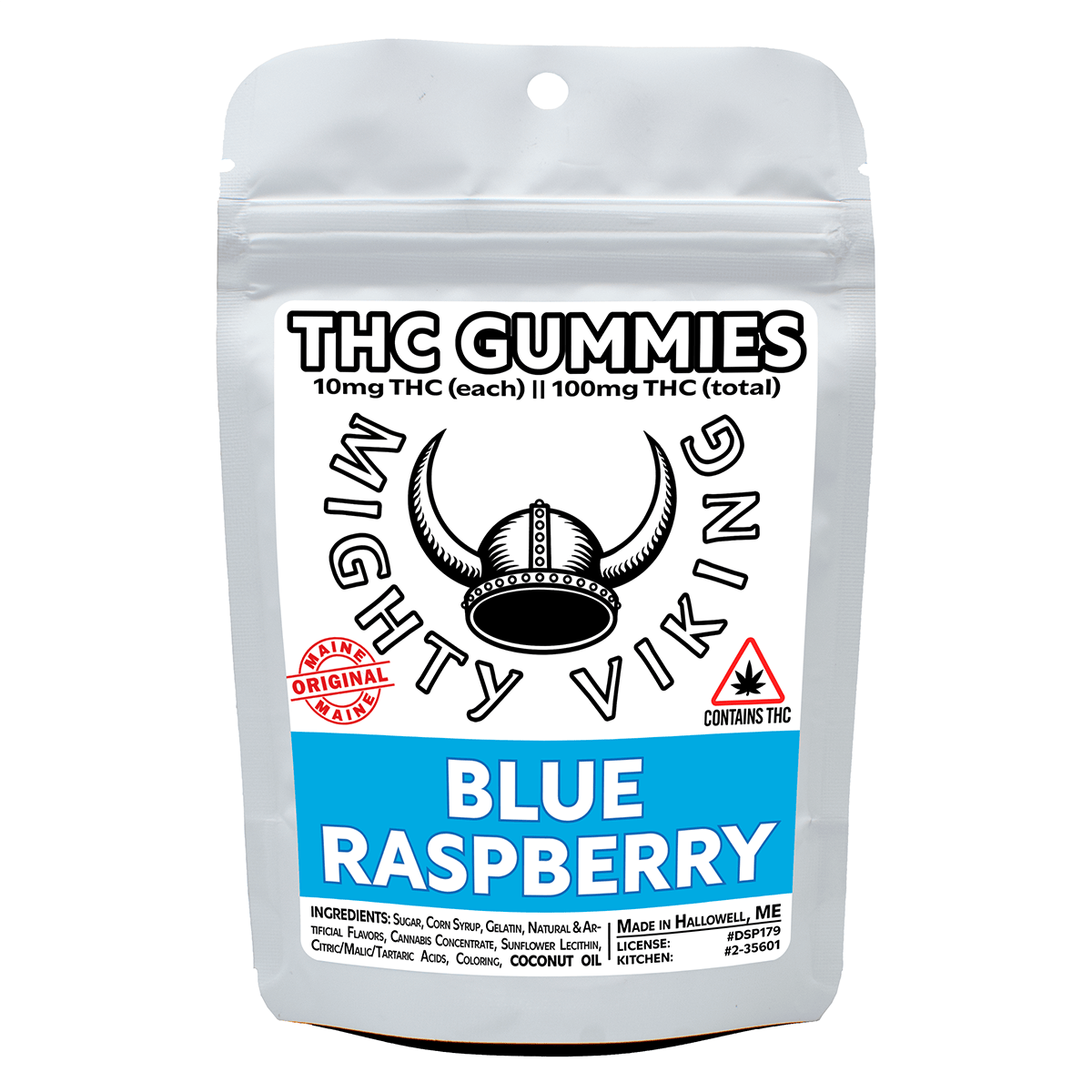 Mighty Viking 10mg THC Gummies - Blue Raspberry by Mighty Viking