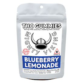 Mighty Viking 10mg THC Gummies - Blueberry Lemonade