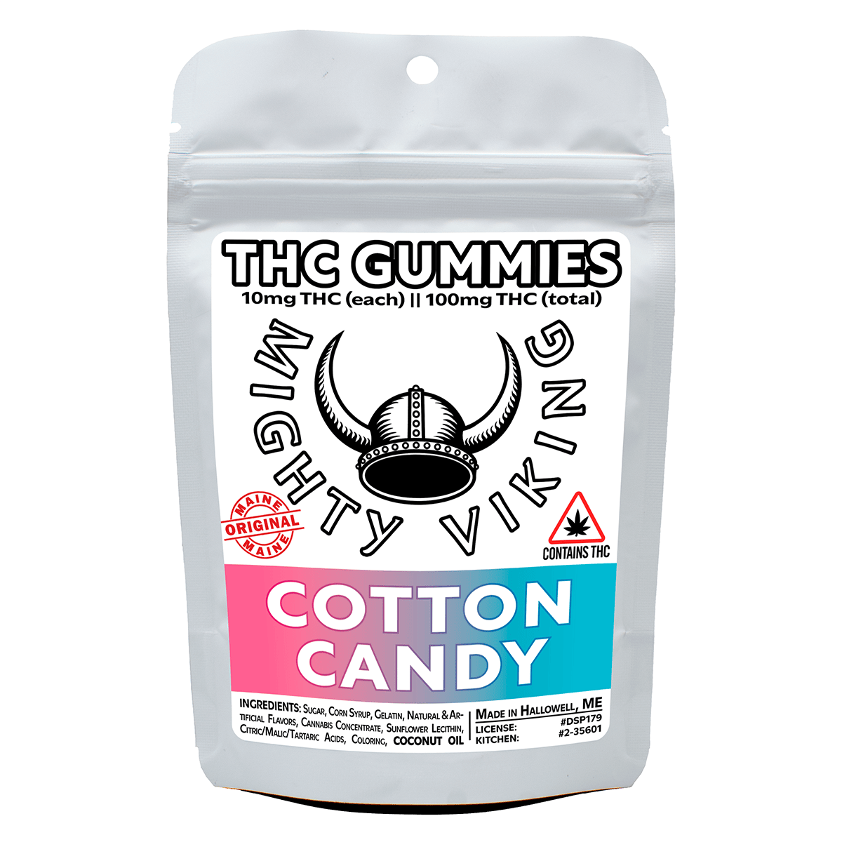 Mighty Viking 10mg THC Gummies - Cotton Candy by Mighty Viking