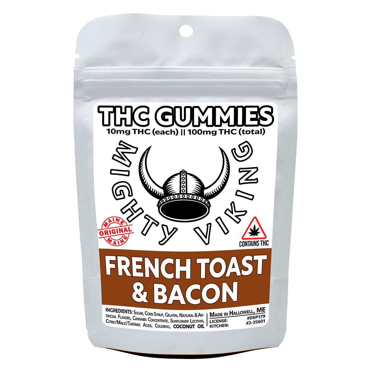 Mighty Viking 10mg THC Gummies - French Toast & Bacon by Mighty Viking