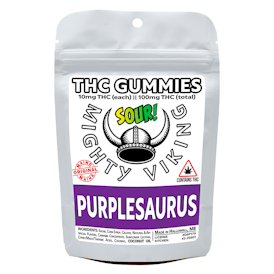 Mighty Viking 10mg THC Gummies - Sour Purplesaurus