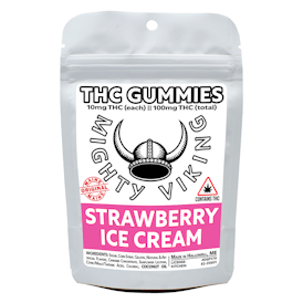 Mighty Viking 10mg THC Gummies - Strawberry Ice Cream