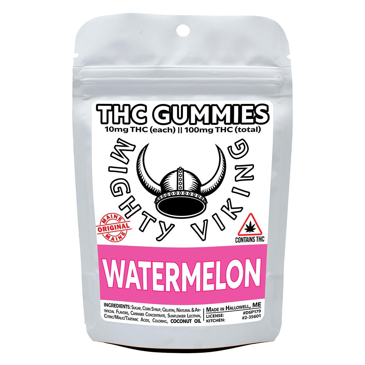 Mighty Viking 10mg THC Gummies - Watermelon by Mighty Viking