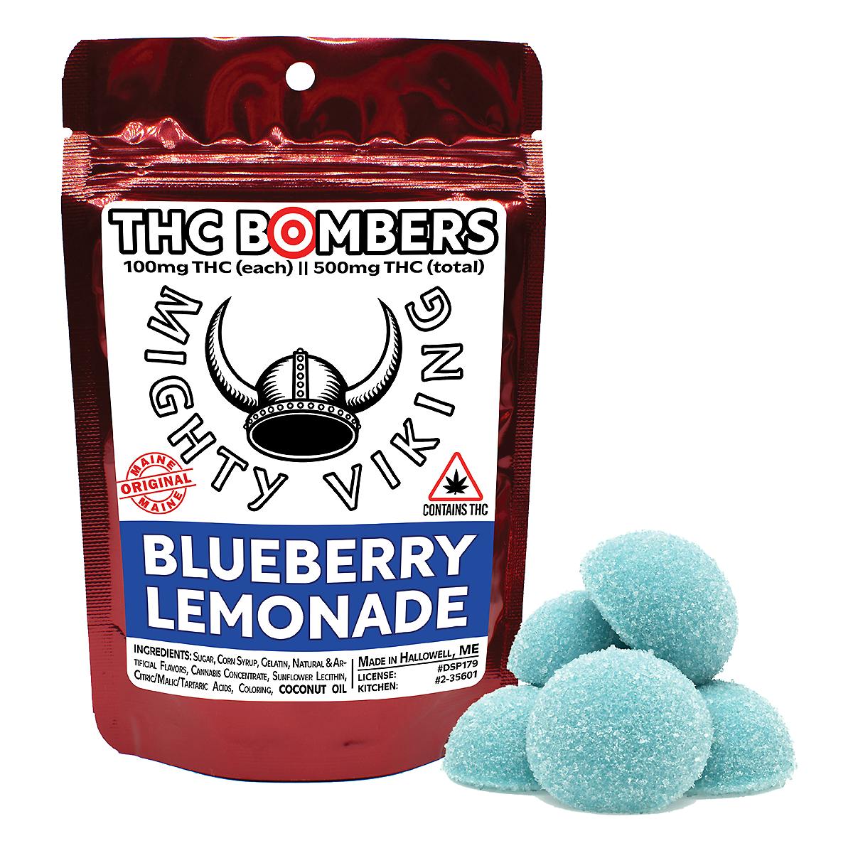 Mighty Viking 100mg THC Bombers - Blueberry Lemonade by Mighty Viking