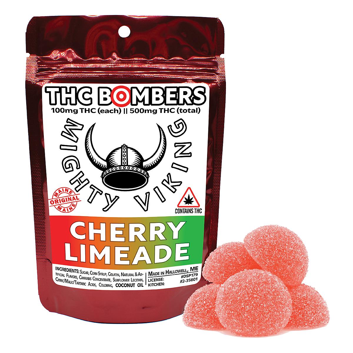 Mighty Viking 100mg THC Bombers - Cherry Limeade by Mighty Viking
