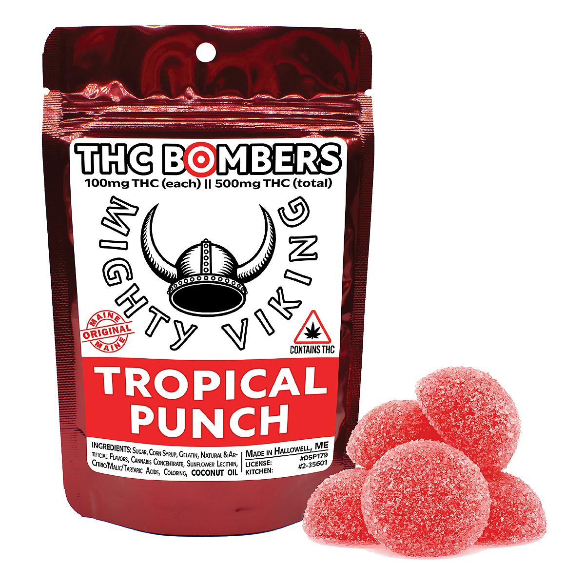 Mighty Viking 100mg THC Bombers - Tropical Punch by Mighty Viking