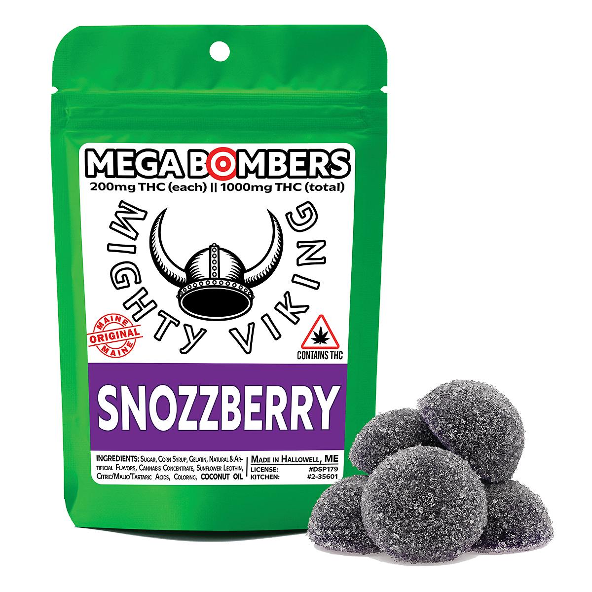 Mighty Viking 200mg THC Mega Bombers - Snozzberry by Mighty Viking