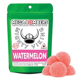 Mighty Viking 200mg THC Mega Bombers - Watermelon