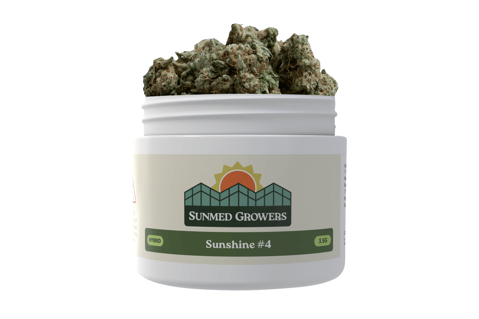 Sunshine #4 Flower (3.5g) by SunMed Growers