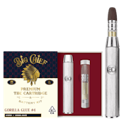 Big Chief | Gorilla Glue - 1G THC Cartridge & Battery Kit All-In-One
