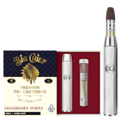 Big Chief | Grandaddy Purple | 1G THC Cartridge & Battery Kit All-In-One